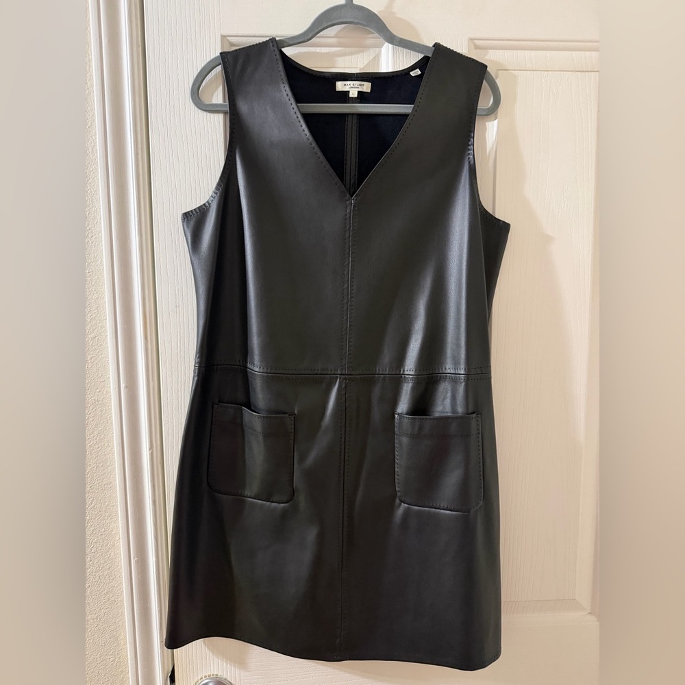 Max Studio Black V-Neck Mini Dress